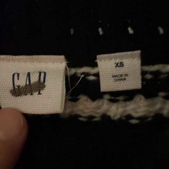 Gap Merino Wool Blend Turtleneck Sweater Stripes size XS - Picture 9 of 9